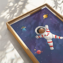 Load image into Gallery viewer, customisable Astronaut print for children