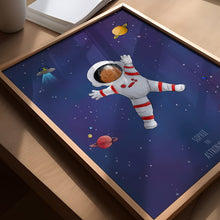 Load image into Gallery viewer, Astronaut wall art for kids