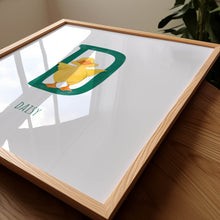 Load image into Gallery viewer, d for duckling beautiful wall art for children