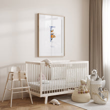 Load image into Gallery viewer, f for fox wall art for kids