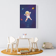 Load image into Gallery viewer, cute Astronaut wall art print