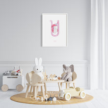 Load image into Gallery viewer, custom U is for Unicorn wall art