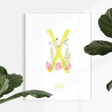 Load image into Gallery viewer, X is for X-Ray Fish artwork for kids