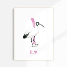 Load image into Gallery viewer, i for ibis art work for playroom