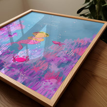 Load image into Gallery viewer, mermaid print for girls&#39; rooms
