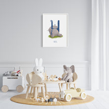 Load image into Gallery viewer, h for hippo bedroom wall art
