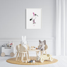 Load image into Gallery viewer, i for ibis nursery art work
