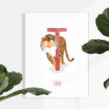 Load image into Gallery viewer, T is for Tiger decor nursery
